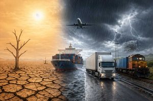 El cambio climático está transformando el transporte logístico. Eventos extremos afectan rutas, tiempos y decisiones en la cadena global.