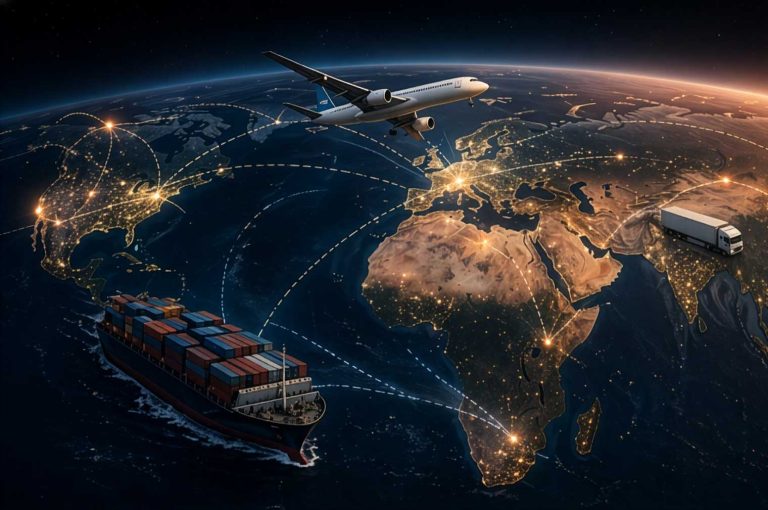 Transporte logístico global La volatilidad global redefine el transporte logístico en 2026. Conoce cómo la geopolítica y el clima están transformando las cadenas de suministro.